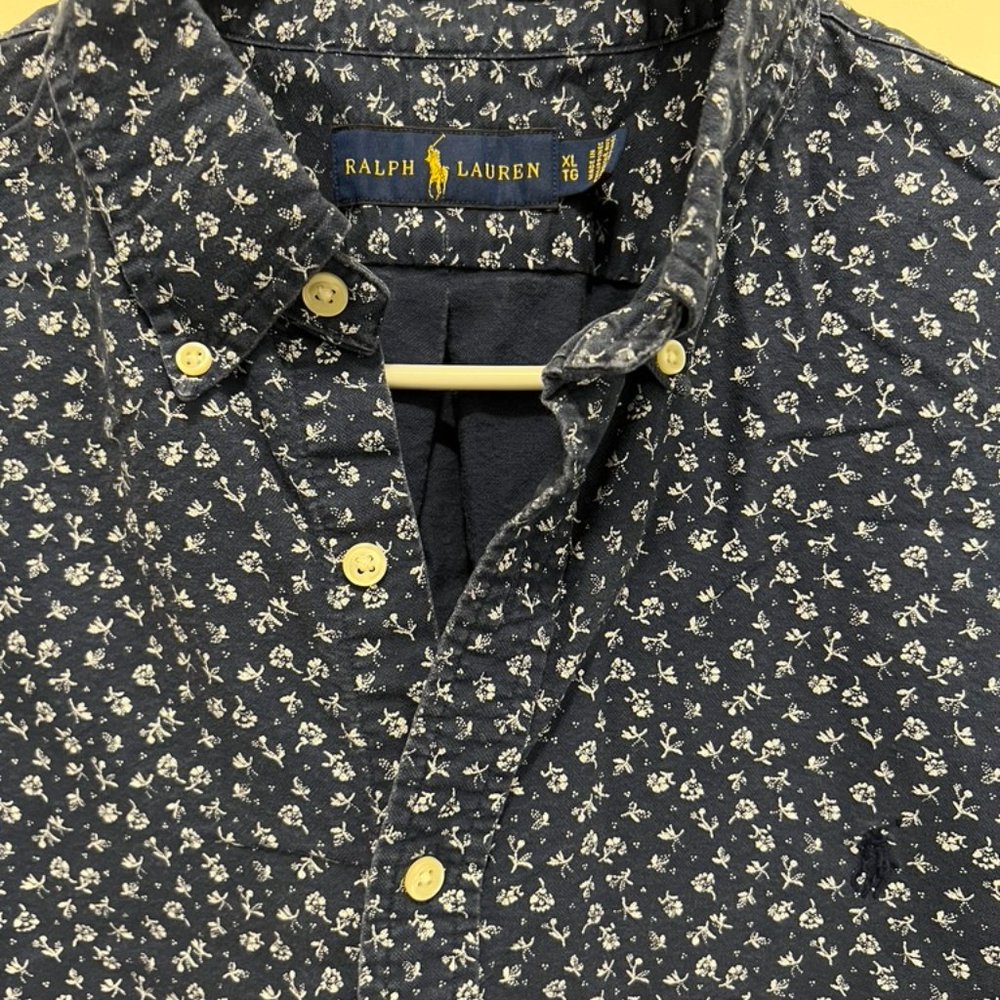 Mens Ralph Lauren floral button down shirt